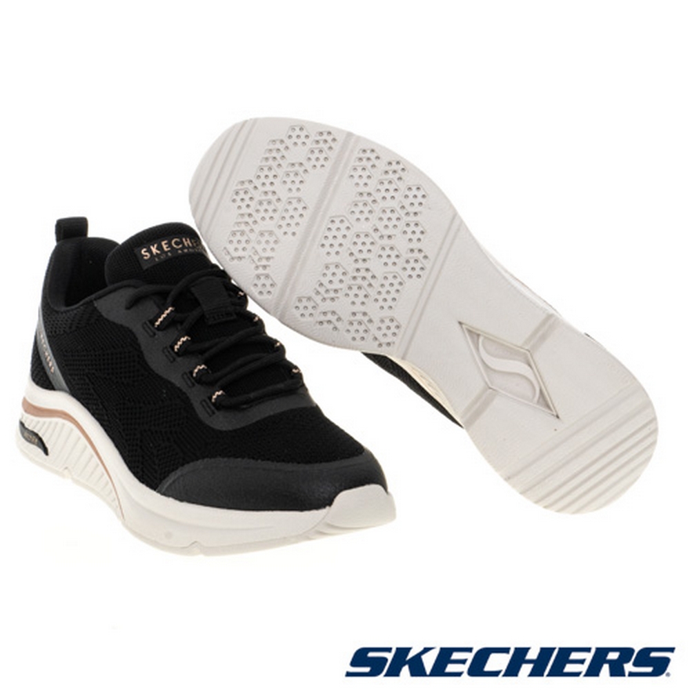 SKECHERS ARCH FIT S-MILES 女休閒鞋黑155567BLK| 摩曼頓