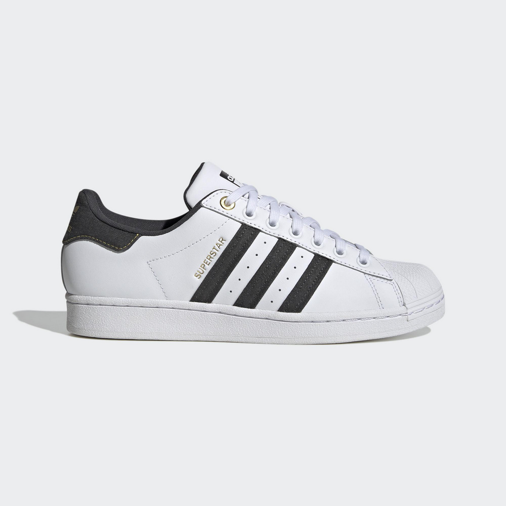 Adidas men's superstar outlet 5g sandals  black/white